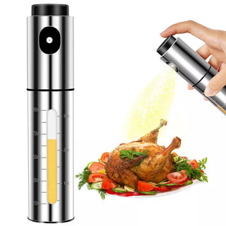 304 Stainless Steel Oil Spray Bottle Barbecue Kitchen Cooking Grilling Roasting Oil Pot Soy Sauce Seasoning Bottle with Scale