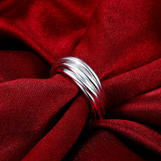 New 925 Sterling Silver fine Nine Circles Ring For Women Man Fashion Folk-Custom Wedding Party Gifts classic streetwear Jewelry