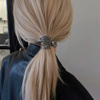 Fashion Irregular Metal Hair Claws Women Girls Nonslip Strong Holder High Ponytail Shark Buckle Hair Clip For Thick Long Hair