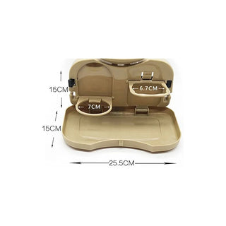 Car Cup Holder Folding Table Auto Seat Back Drink Food Cup Tray Car Storage Box Table Beverage Holder Car Interior Accessories