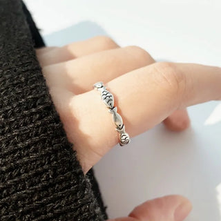 925 Sterling Silver Fish Adjustable Rings For Women Luxury Accessories Jewelry Gift Female Free Shipping Offers GaaBou Jewellery