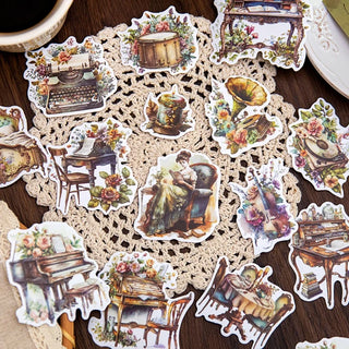 Mr.paper Vintage Furniture Shaped Stickers -  DIY Scrapbooking Material for Journaling