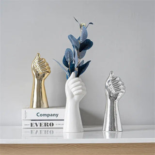 Modern Art Ceramic Hand Vase