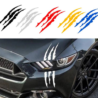 Car Sticker Reflective Monster Claw Scratch Stripe Marks Headlight Decal Auto Exterior Waterproof Vinyl Decal Car Accessories