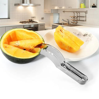 Summer Watermelon Digger Stainless Steel Multifunctional Watermelon Cutter Tool Non-slip Watermelon Slicer Kitchen Accessories