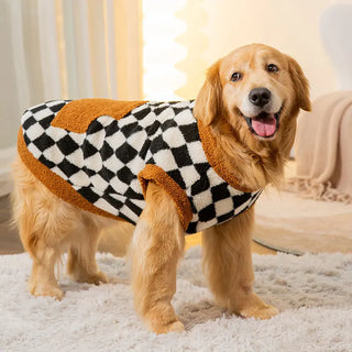 Dog Clothes for Big Dogs Winter Warm Dog Vest Fleece Dog Coat Pet Dog Hoodies Golden Retriever Collie Medium Large Dog Costume