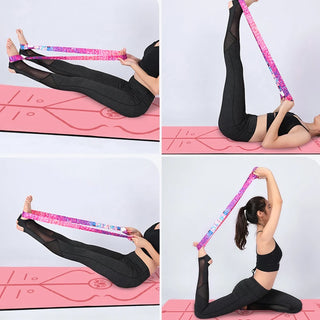 Elastic Yoga Mat Strap Belt Adjustable Sports Sling Shoulder Carry Strap Belt Exercise Stretch Fitness Equiment Yoga Belt