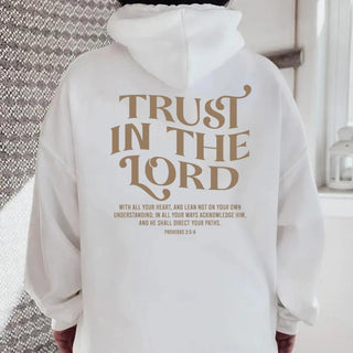 Aesthetic Christian Sweatshirt Bible Verse Hoodie Women's Religious Hoodies Trust in The Lord Pullover Faith Top Christian Gifts
