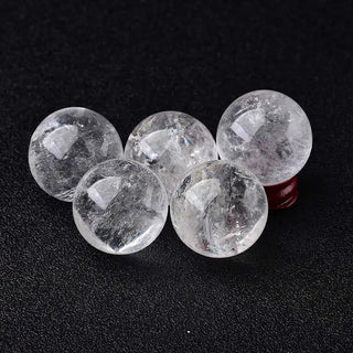 50mm Natural White Clear Quartz Crystal Sphere Healing Polished Stone Energy Gemstone Ball W/ Stand Home Feng Shui Decor Gift