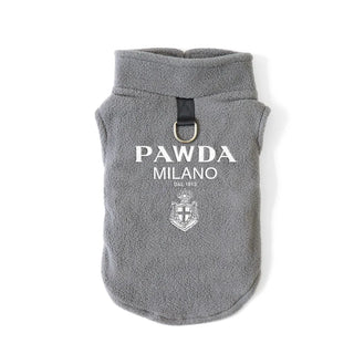 Pawda Polar Fleece Icon  Autumn Spring & Tow Buckle Small Medium Dog Clothes Chihuahua Teddy Yorkshire Warm Singlet Streetwear