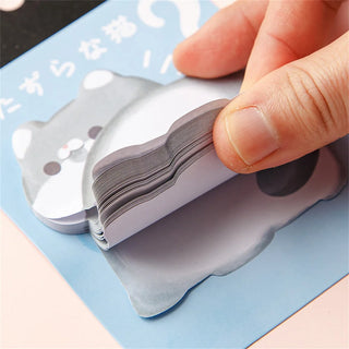 Cartoon Cute Cat Dog Sticky Notes Rabbit Bird Colorful Memo Pad Creative Sticker Face N Times Stickers School Stationery Gift