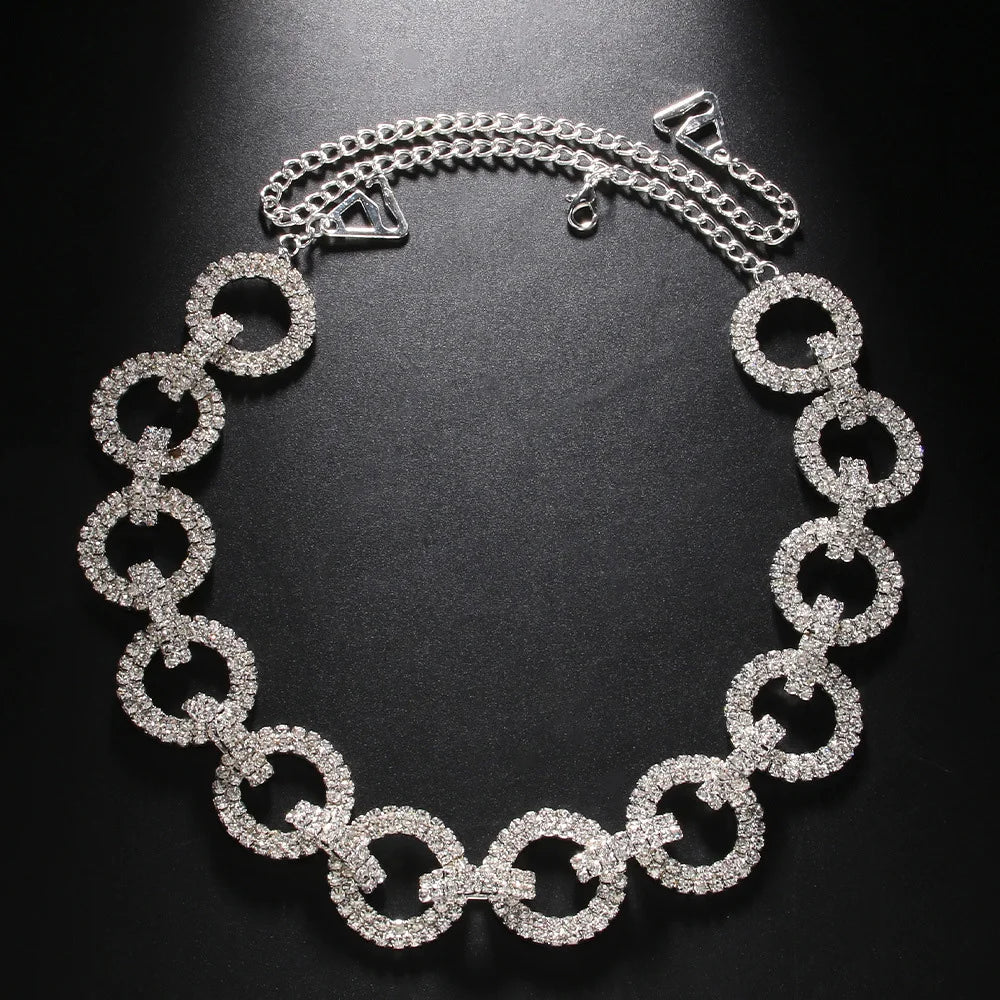 Sexy Crystal Shoulder Chain Rhinestone Bra Strap Wedding Jewelry