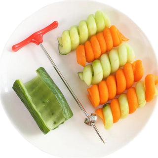Creative Vegetables Spiral Knife Stainless Steel Potato Coil Coiling Machine Salad Chopper Screw Slicer Spiralizer Kitchen Tools