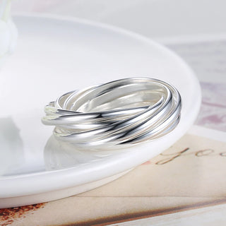 New 925 Sterling Silver fine Nine Circles Ring For Women Man Fashion Folk-Custom Wedding Party Gifts classic streetwear Jewelry
