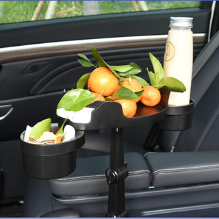 Car Cup Holder Tray Car Cup Holder Food Table Expander 360 Degree Rotation Adjustable Car Accessories