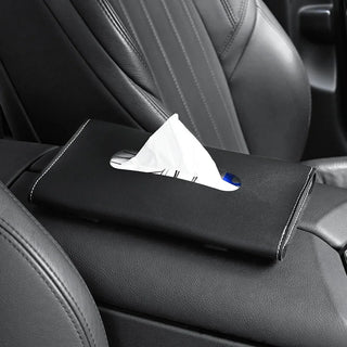 Vegan Leather Tissue Holder for Car Sun Visor