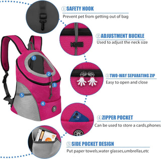 Pet Dog Carrier Bag Carrier For Dogs Backpack  Portable Travel Breathable Dog Bag Outdoor Dog Carrier Bag Pet Carrying Supplies