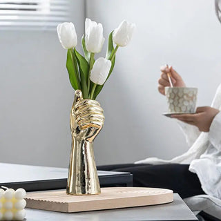 Modern Art Ceramic Hand Vase