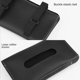 Vegan Leather Tissue Holder for Car Sun Visor