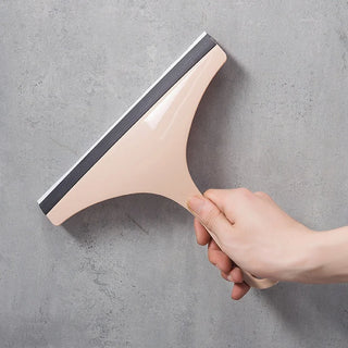 Bathroom Glass Mirror Cleaning Scraper Universal Car Glass Window Squeegee Wiper Portable Household Cleaner Brush Rubber Blade