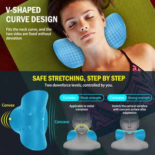 Gym Pillow Neck and Shoulder Relaxer Pilates Chiropractic Workout Relief  Pain Massage Fitness Sport Cervical Traction Device