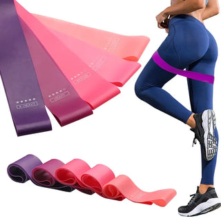 Fitness Elastic Resistance Band Yoga Sport Strength Training Elastic Band Stretching Band Pilates Crossfit Workout Gym Equipment