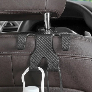 Multifunctional Car Rear Seat Hooks Phone Holder  2-In-1 Back Seat Backrest Hooks Bag Hanging Storage Hook Auto Accessories