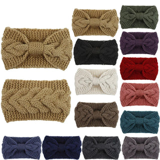 Knit Yoga Hairbands Women Winter Warm Unisex Sweatband Nonslip Active Bandanas Solid Color Crocheted Headband ободок для волос