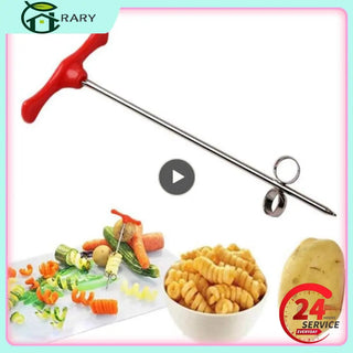 Creative Vegetables Spiral Knife Stainless Steel Potato Coil Coiling Machine Salad Chopper Screw Slicer Spiralizer Kitchen Tools