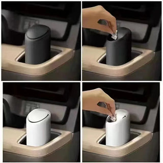 Auto Car Garbage Can Car Trash Can Silicone Garbage Dust Case Holder Rubbish Bin Auto Organizer Storage Box Car Accessory