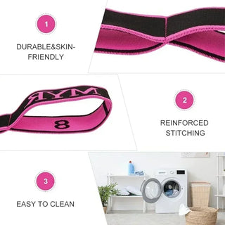 Elastic Yoga Bands Assisted Stretching Bands Adult Latin Dance Gymnastics Pilates Fitness Resistance Muscle Stretching Bands